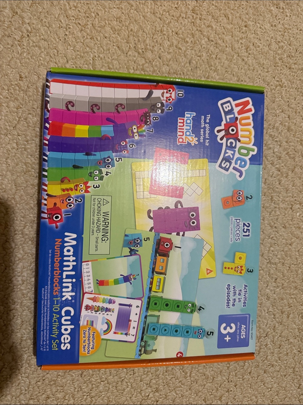 NumberBlocks MathLink Cubes Learning Set - Multicolor